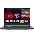 LAPTOP MSI THIN A15 B7UC RYZEN 7 7735HS +16GB RAM +512GB SSD +RTX 3050 4GB