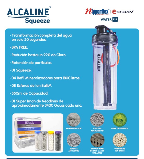 SQUEEZE ALCALINE - ESTRUCTURADOR DEL AGUA NIPPONFLEX